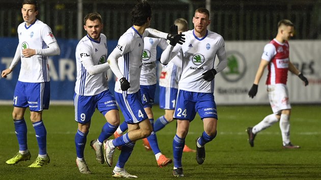 Utkání 24. kola první fotbalové ligy: FK Pardubice - FK Mladá Boleslav, 19....