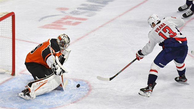 Dv pihrávky Jakuba Voráka neodvrátily prohru Philadelpie 4:5 s Washingtonem.