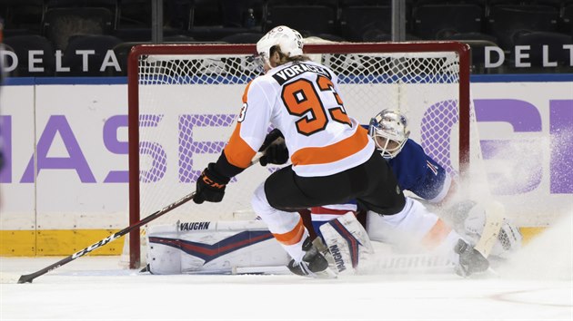 Jakub Vorá�ek rozhodl o výh�e nad Rangers.