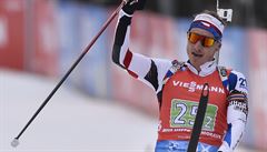 Závod Svtového poháru v biatlonu - smíená tafeta dvojic, 14. bezna 2021 v...