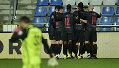 Utkání 23. kola první fotbalové ligy: FK Mladá Boleslav - Slavia Praha, 14....