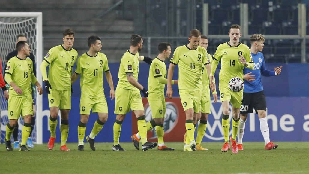 Čeští fotbalisté v kvalifikaci proti Estonsku