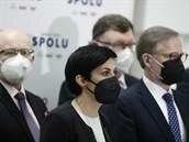 Lídi stran volební koalice SPOLU.