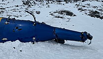 Trosky vrtulníku na Aljašce, v němž zahynul Petr Kellner.