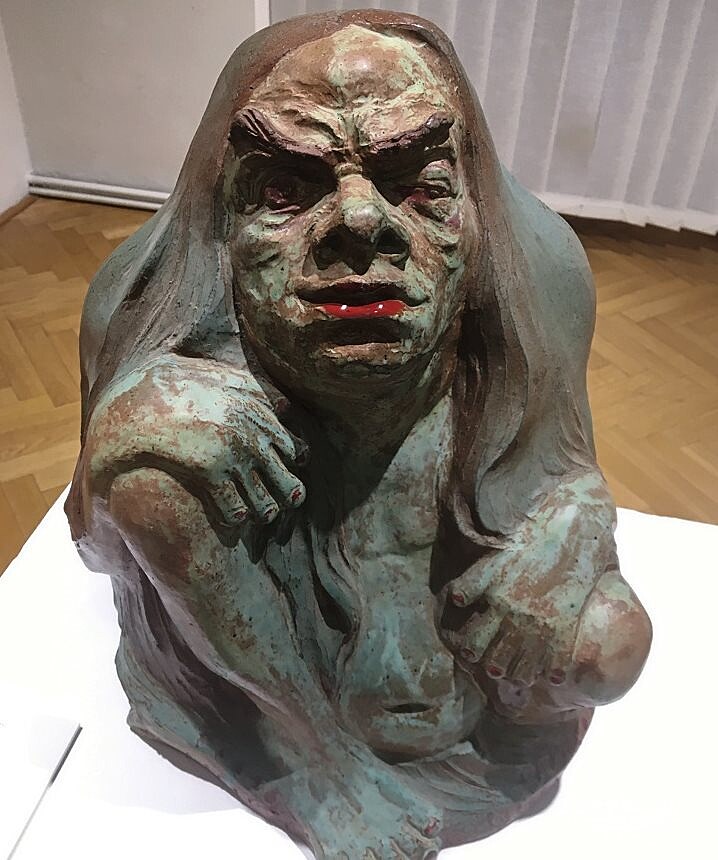 Jako od Erbena. Keramický Vodník Jind�icha Zeithammla z roku 2000.