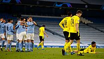 Manchester City vs. Dortmund: domácí slaví, hosté věší hlavy.