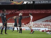 Arsenal vs. Slavia, Evropská liga: Petr evík neví, co netrefil.