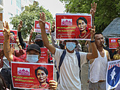 Protesty v Myanmaru