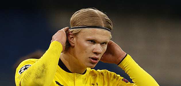 Manchester City vs. Dortmund: Erling Haaland se tentokrt neprosadil.