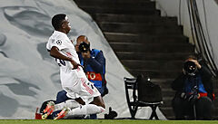 Real vs. Liverpool: Vinícius Junior slaví.
