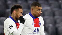 Neymar s Alabou bhem odvety PSG-Bayern
