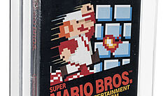 Nerozbalená videohra Super Mario Bros z roku 1986 od japonské spolenosti...