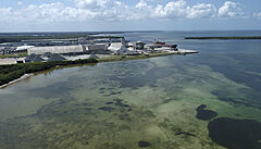 Nádr Piney Point na Florid. Hrozí, e by toxická voda by mohla zaplavit...
