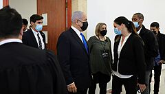 Benjamin Netanjahu u soudu.