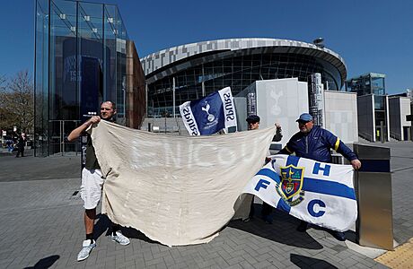 Protesty fanouk Tottenhamu proti zaloen Superligy