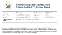 Zpráva o nehodě vrtulníku Petra Kellnera.