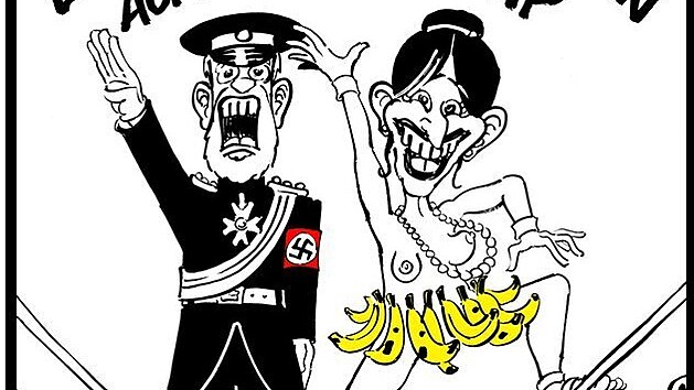 Karikatura francouzského týdeníku Charlie Hebdo zobrazuje prince Harryho s...