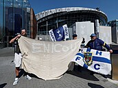 Protesty fanouk Tottenhamu proti zaloení Superligy