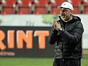 Utkání 26. kola první fotbalové ligy: Slavia Praha - Sparta Praha, 11. dubna...