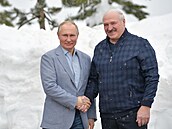 Setkání ruského prezidenta Vladimira Putina s jeho bloruským protjkem...
