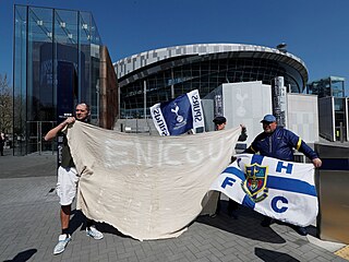 Protesty fanoušků Tottenhamu proti založení Superligy