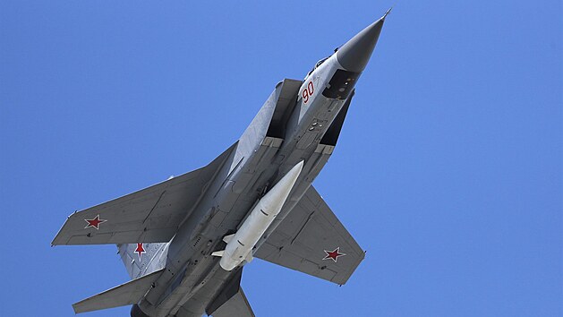 Ruská stíhaka MiG-31K.