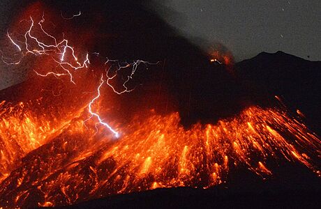 Sopka Sakuradima patí nejaktivnjím vulkánm svta.