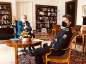 Prezident Milo Zeman pijal na Praském hrad policejního prezidenta Jana...