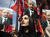 Pi píleitosti 151 let od narození Vladimira Iljie Lenina uspoádali rutí...