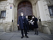 Ruský velvyslanec Alexandr Zmejevskij na ministerstvu zahranií v Praze.