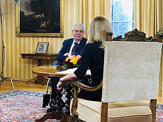Prezident Milo Zeman v poadu Partie Terezie Tomnkov