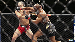 Knockoutový úder Kamaru Usmana, kterým knockoutoval Jorgeho Masvidala.