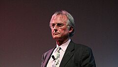 Spisovatel a vědec Richard Dawkins na univerzitě v Austinu.