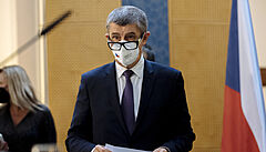 Premiér Babi� na tiskové konferenci k dal�ímu vývoji v kauze Vrb�tice.