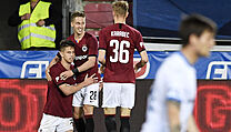 31. kolo prvn fotbalov ligy: AC Sparta Praha vs. FC Bank Ostrava.