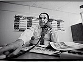 Robert Maxwell v redakci deníku The European � prvního panevropského listu....