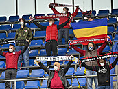 Fanouci Sparty na zápase se Slávií.