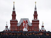 Rusko slaví 76. výroí konce druhé svtové války v Evrop. Na snímku vojenská...