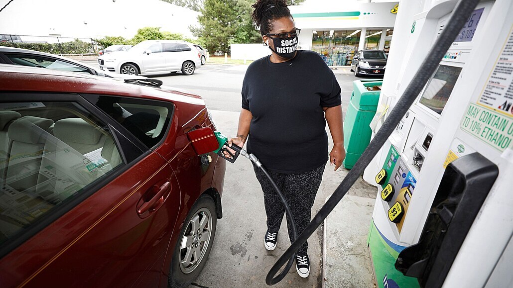 Benzinová pumpa v USA