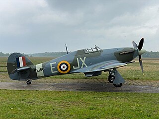 Sthac letoun Hawker Hurricane.