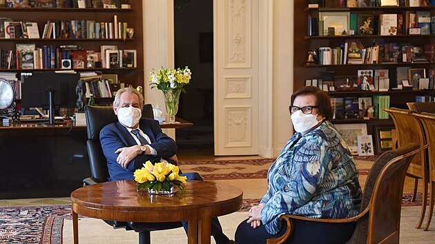 Prezident Zeman se na Hrad setkal s ministryní spravedlnosti Beneovou.