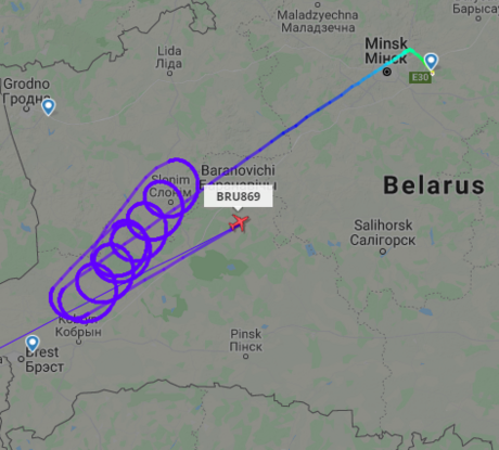 Běloruské aerolinky vypravily let do Barcelony, za hranice se ale nedostal.