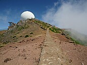 Pico do Areeiro  výchozí místo nejvyího downhillu na ostrov