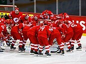 MS v hokeji, Rusko - esko: rutí hokejisté ped duelem.