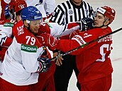 MS v hokeji, Rusko - esko: potyka Zohorny a vec-Rogovoje
