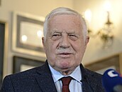 Bývalý prezident Václav Klaus se 25. kvtna 2021 v Praze vyjádil k informacím...