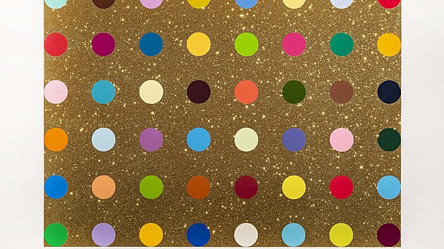 Damien Hirst - Gold Gift Spot.