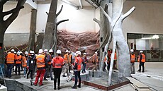 Betonové konstrukce ve tvaru strom v první ásti pokryjí epifyty, tedy...