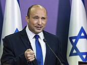 Naftali Bennett, lídr izraelské krajn pravicové strany Jamina.