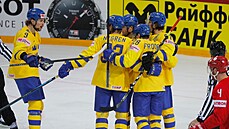 MS 2021: Rusko - �védsko (�védové slaví Frödén�v gól)